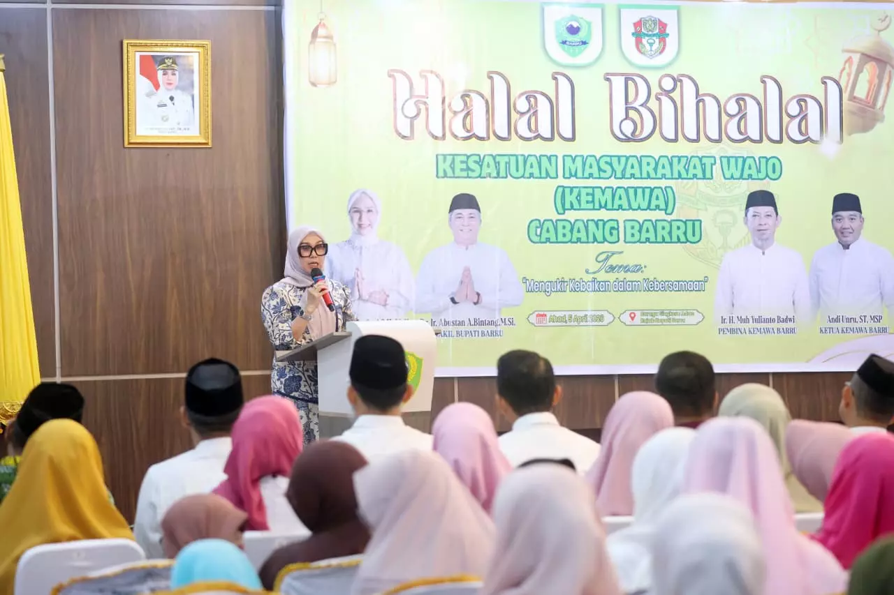 Halal Bihalal Kemawa Barru Bupati Andi Ina Serukan Solidaritas Warga Wajo Untuk Kemajuan Daerah